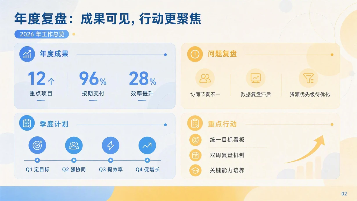 清新年度工作总结计划模板 内页