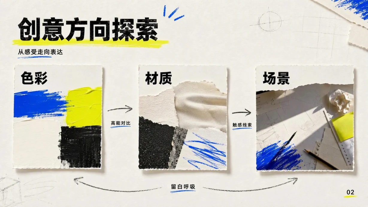 原生工作室创意提案模板 代表性内页