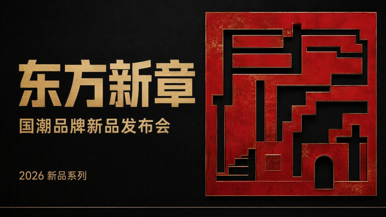 国潮品牌新品发布模板 封面