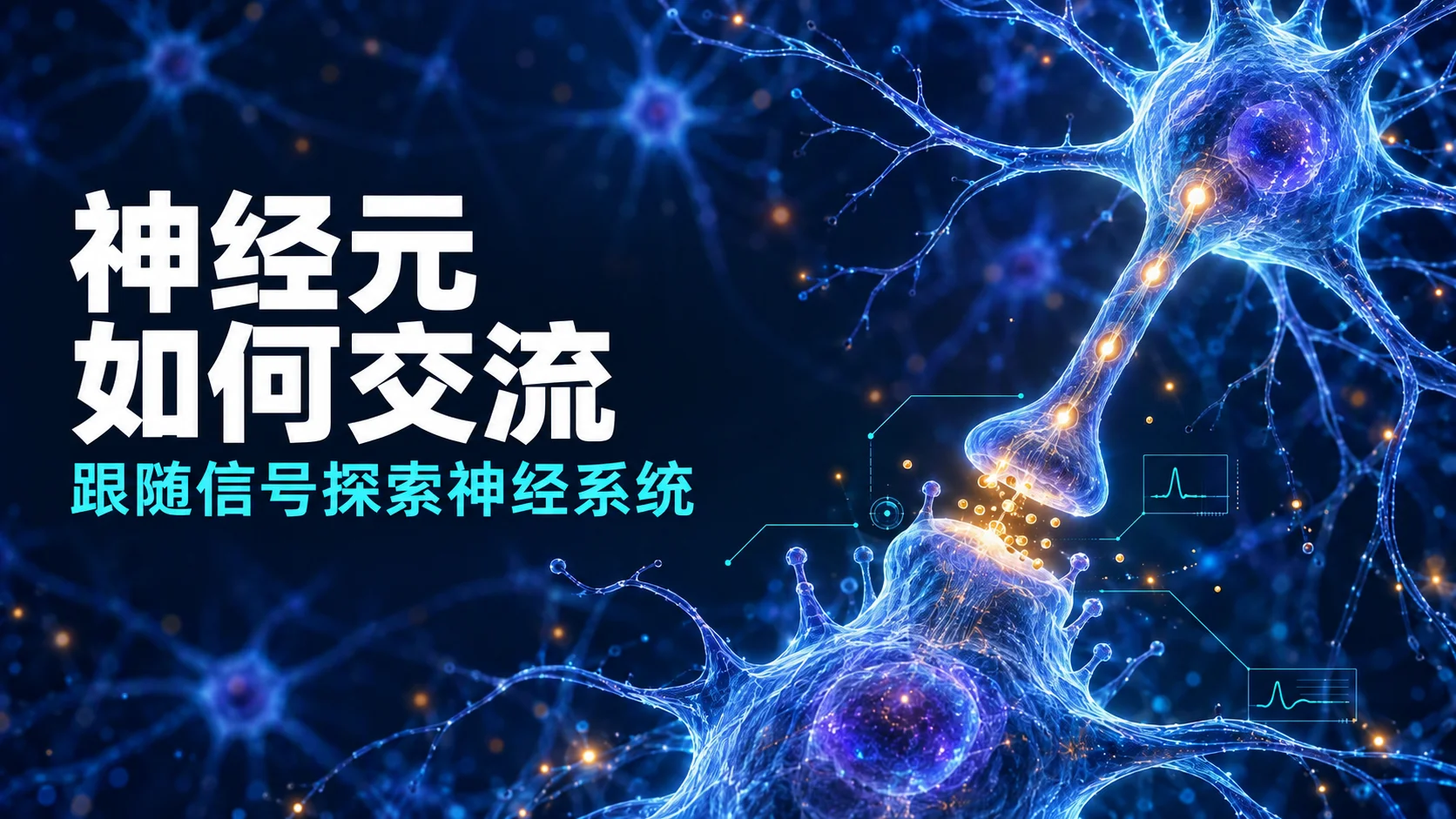 发光 3D 科学演示文稿 — 封面