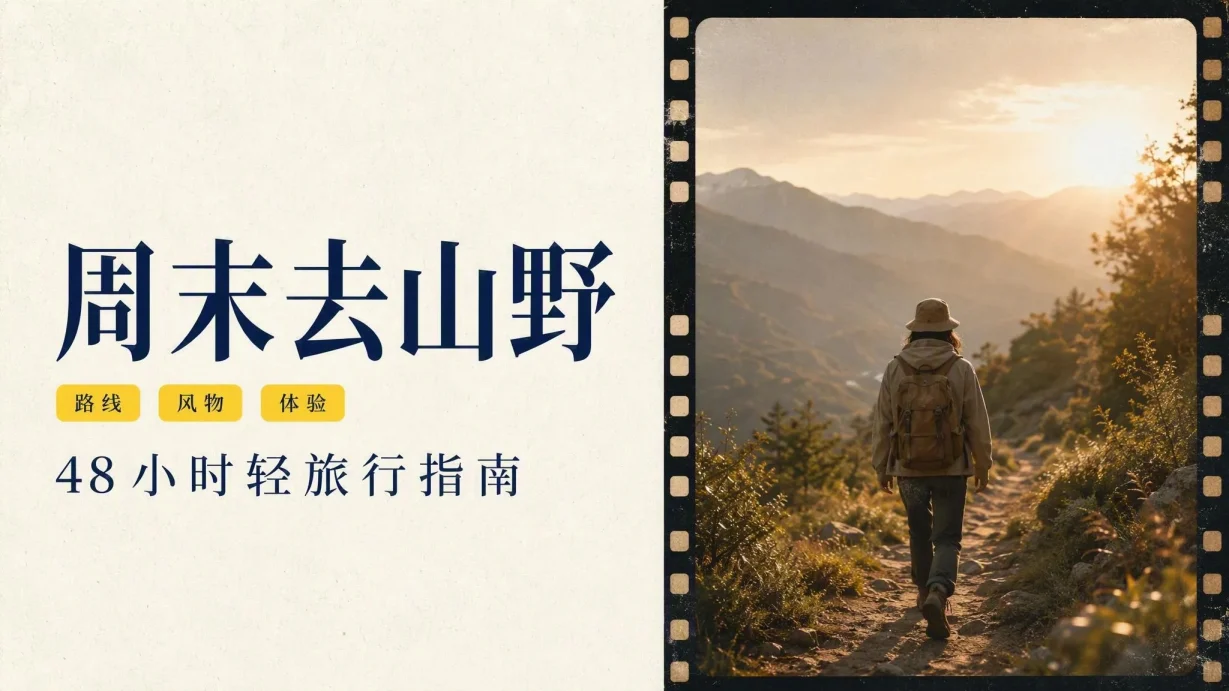 编辑风目的地旅行指南模板 封面