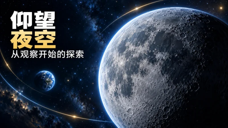 蓝金色夜空演示文稿