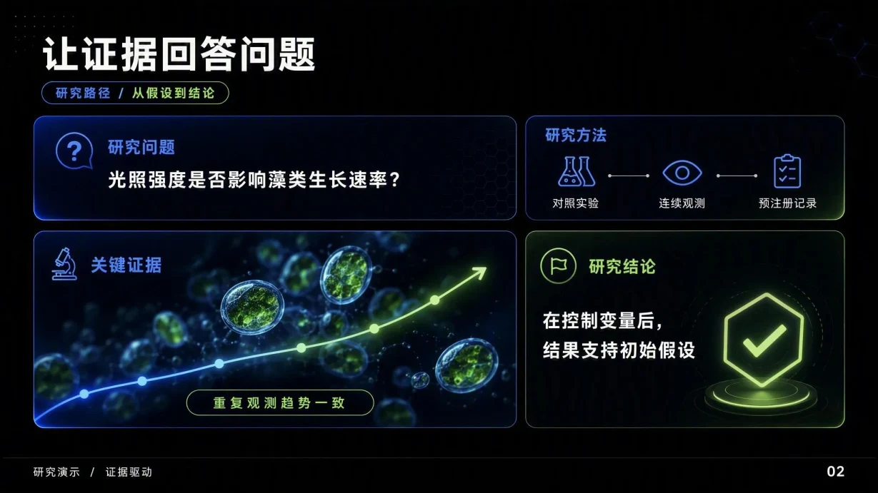 科学研究演示模板 代表性内页