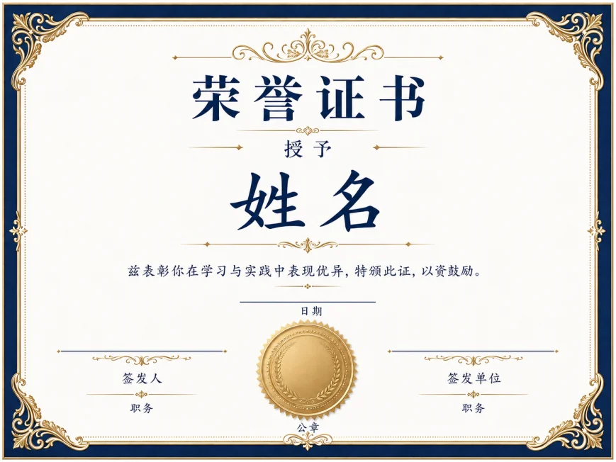 荣誉证书
