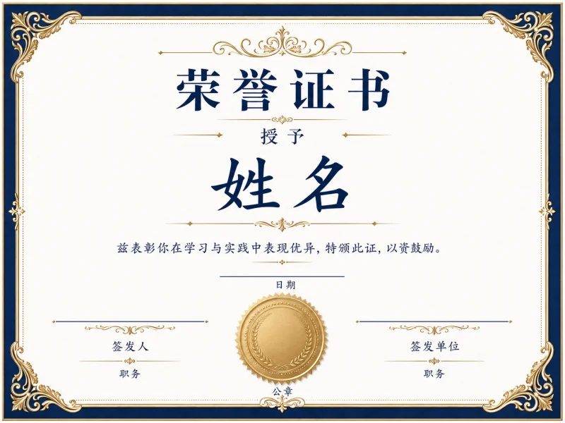 荣誉证书