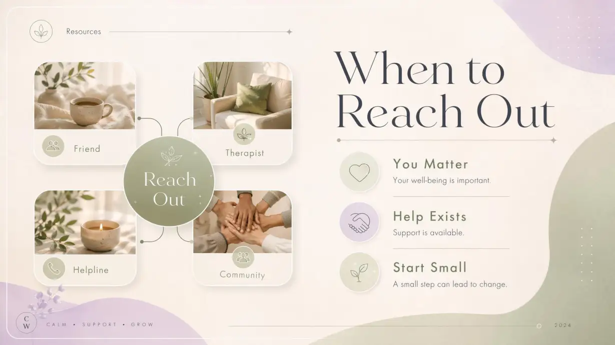 Mental Health Resource Presentation | Wellness & Mindfulness Deck 7