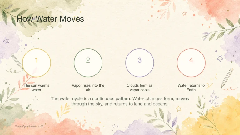Watercolor Classroom Lesson Slides 5