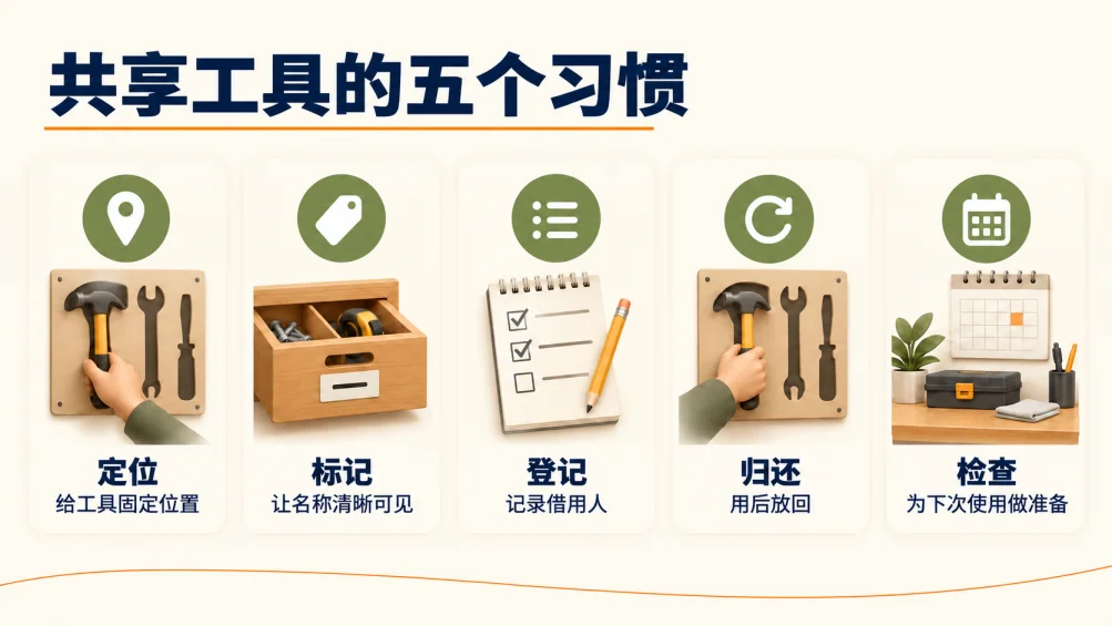 温暖工作流程卡片演示文稿 — 内容页