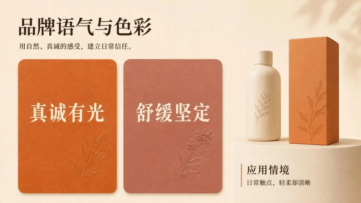 温暖编辑风品牌指南模板 代表性内页