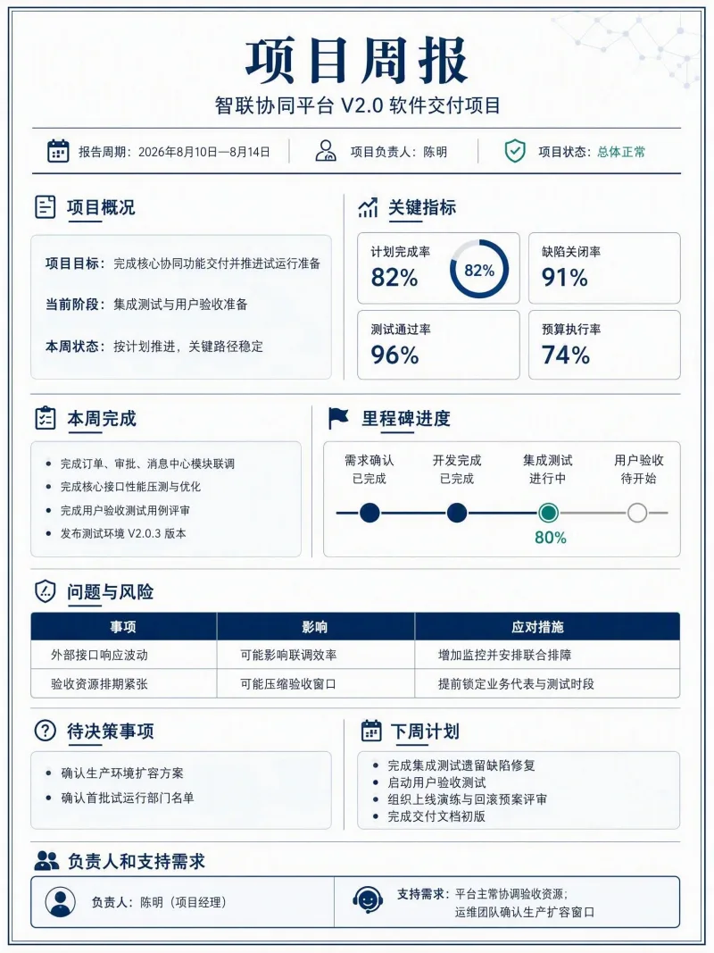 项目周报