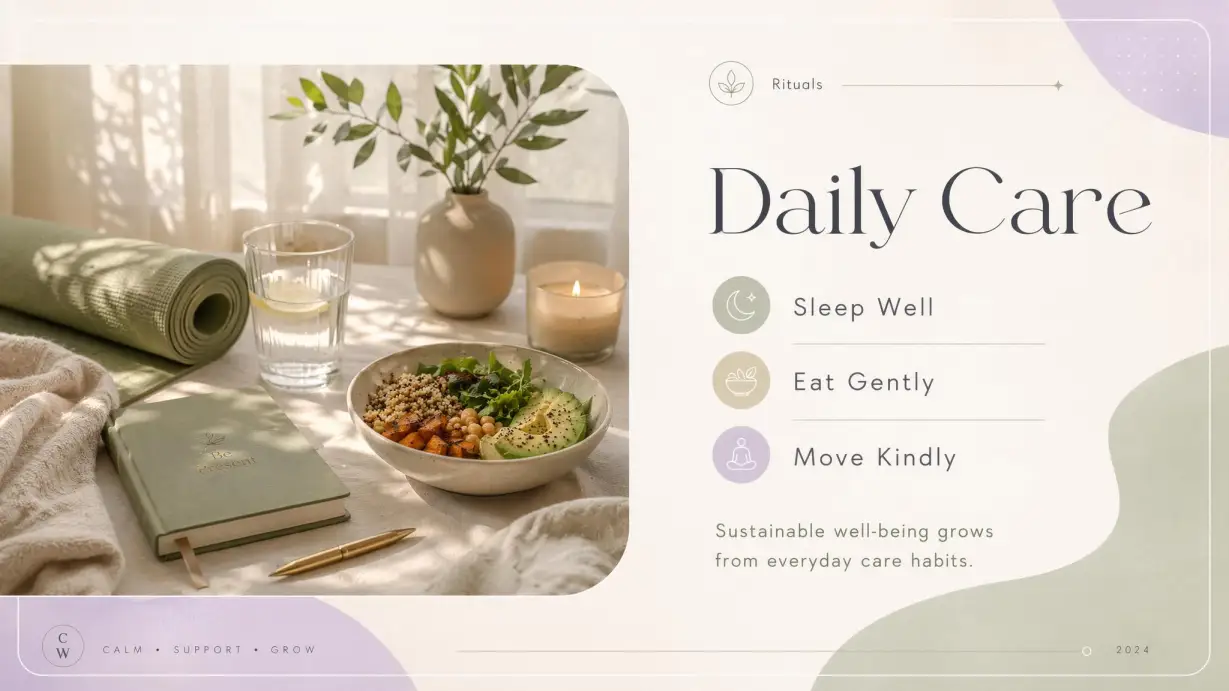 Mental Health Resource Presentation | Wellness & Mindfulness Deck 5