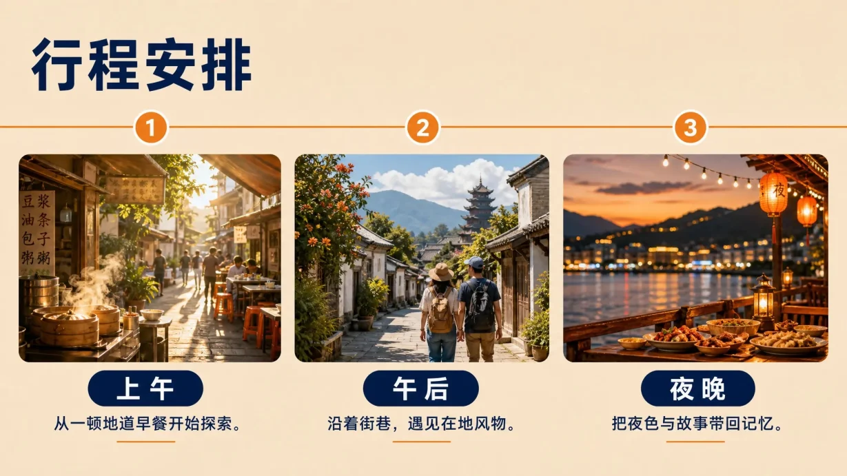 旅行指南模板 代表性内页