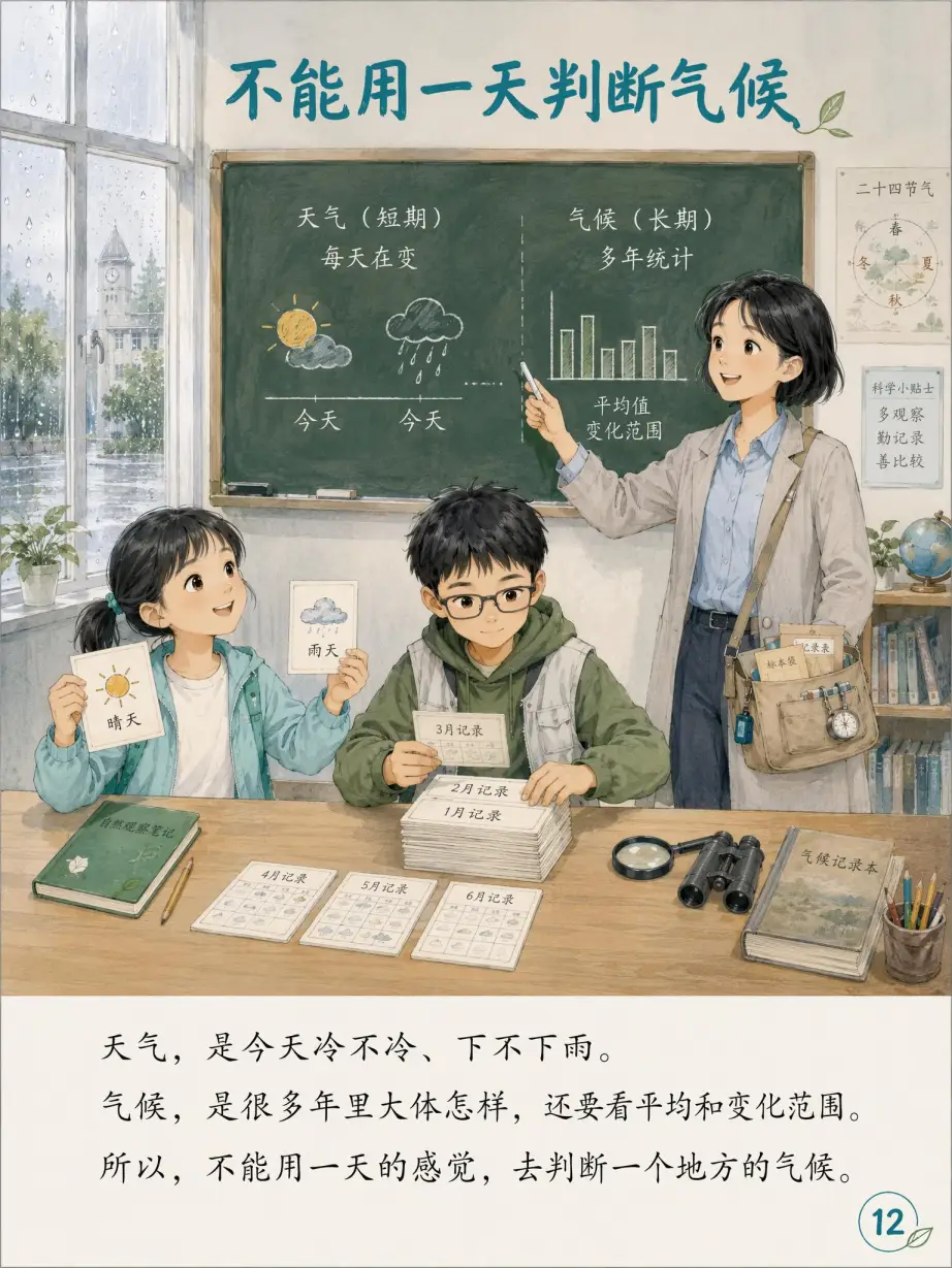 第12页 不能用一天判断气候