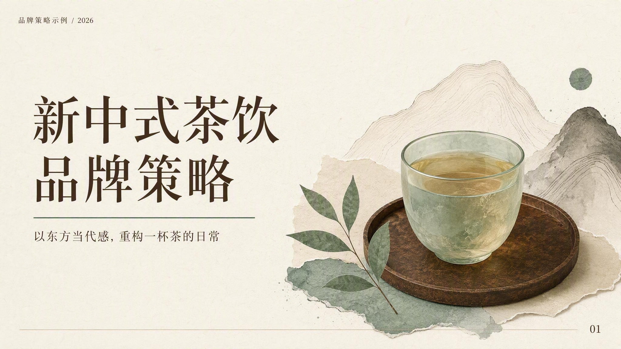 新中式茶饮品牌策略模板