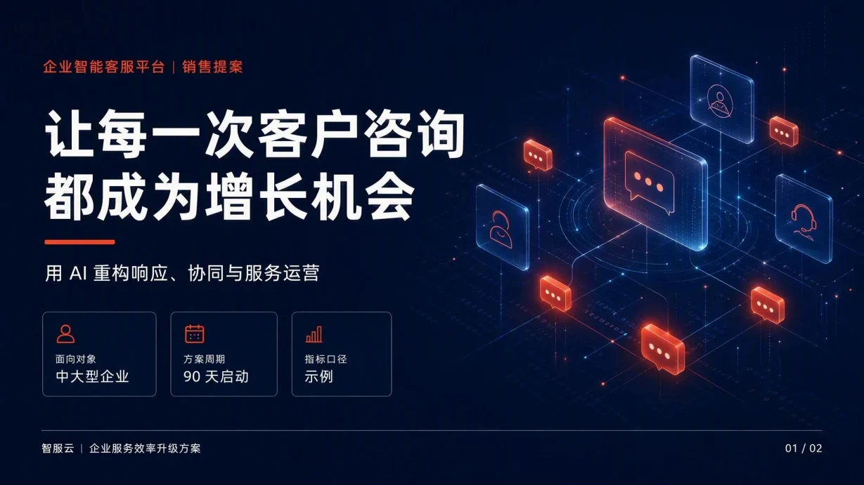 B2B SaaS 销售提案模板 封面