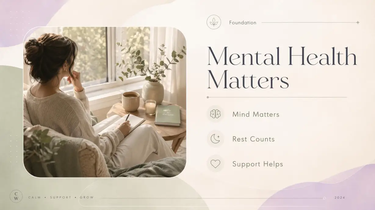 Mental Health Resource Presentation | Wellness & Mindfulness Deck 2