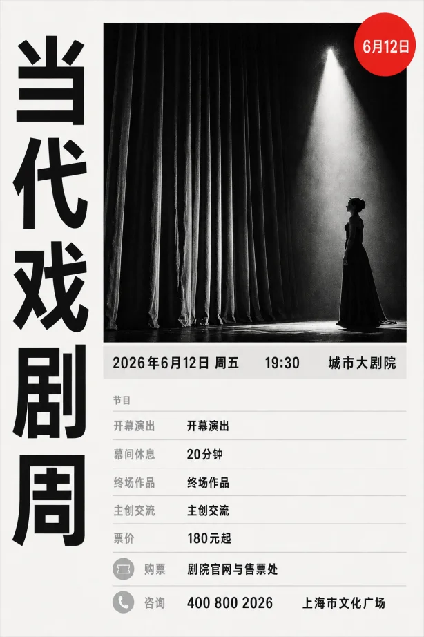 活动日程海报