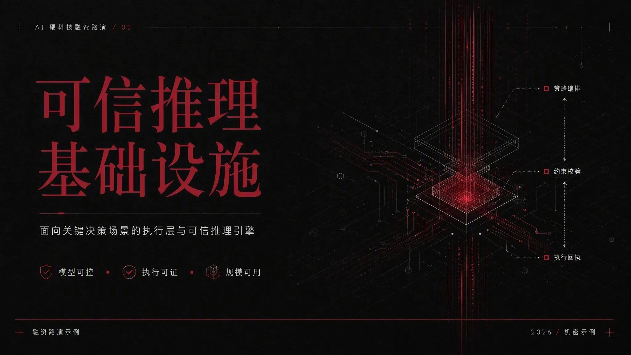 AI 硬科技融资路演模板 封面