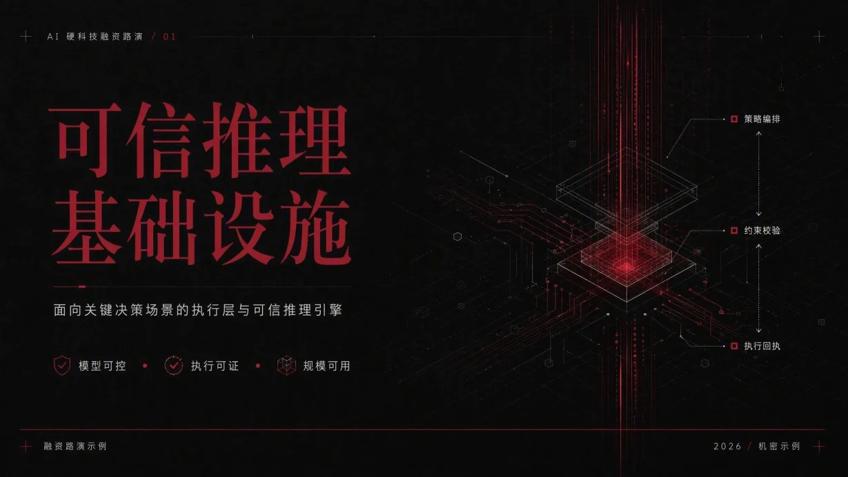 AI 硬科技融资路演模板 封面