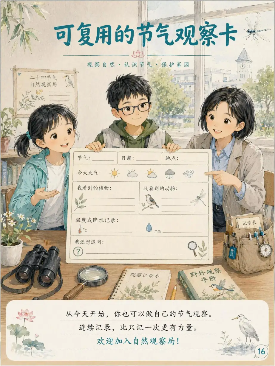 第16页 可复用的节气观察卡