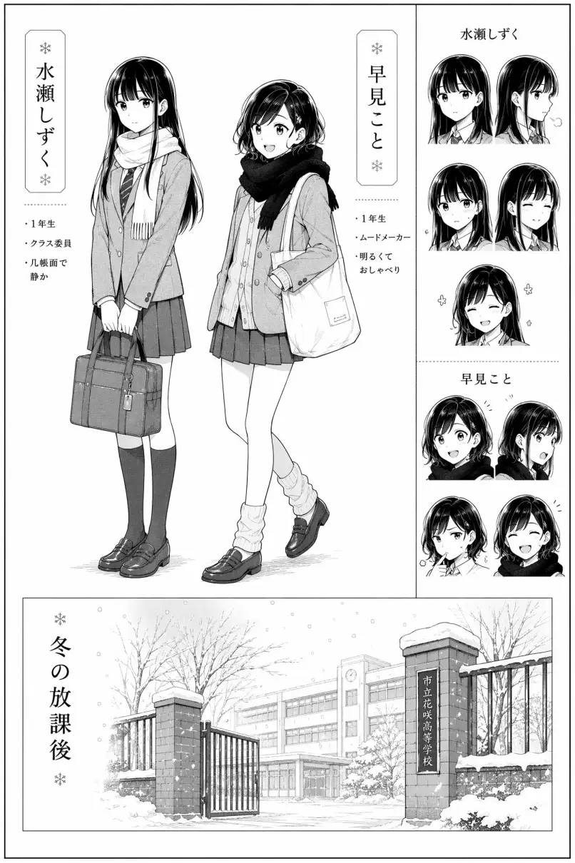 水濑雫与早见琴｜角色设定