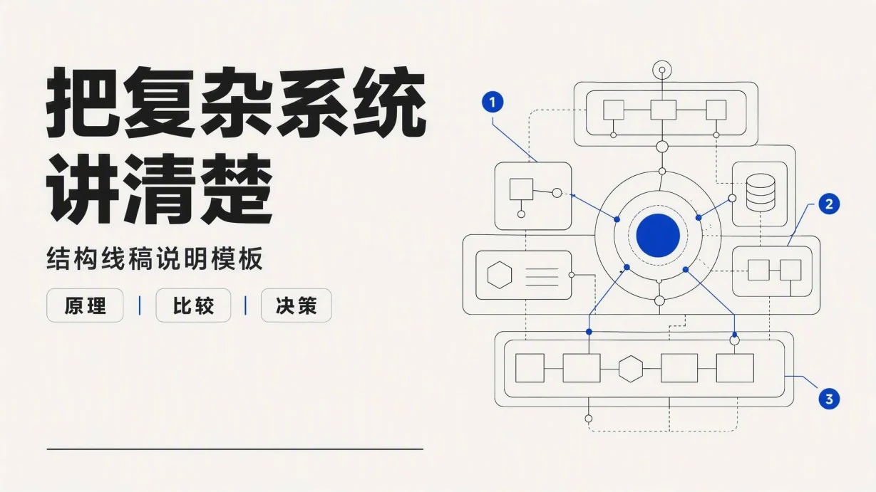 结构线稿说明模板 封面