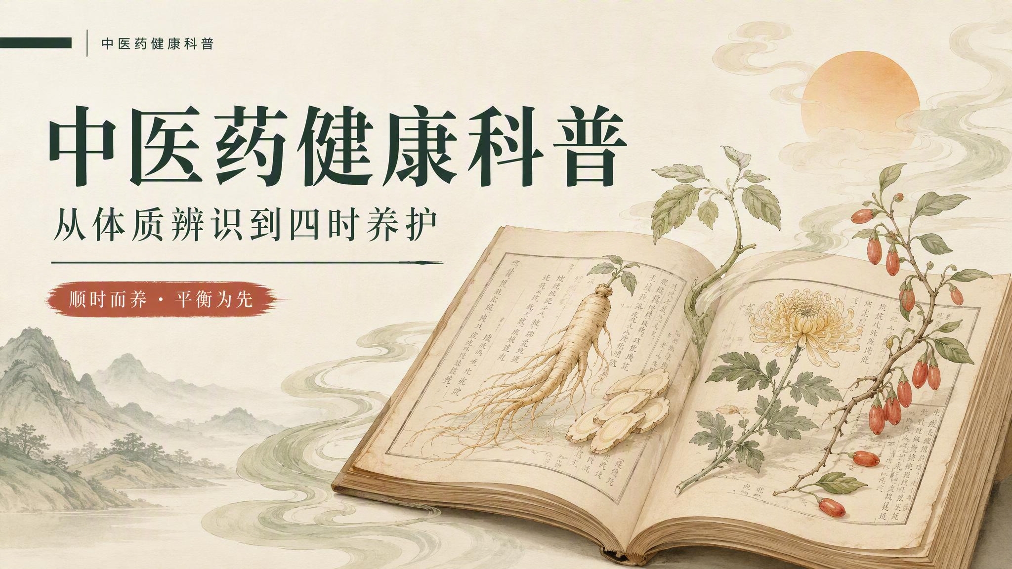 中医药健康科普模板