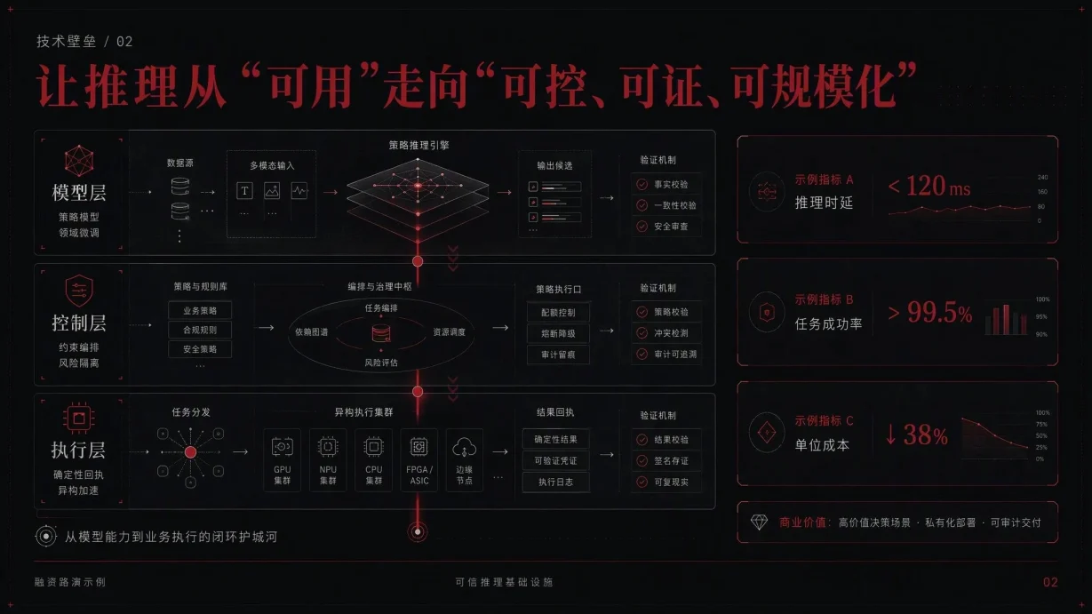 AI 硬科技融资路演模板 代表性内页