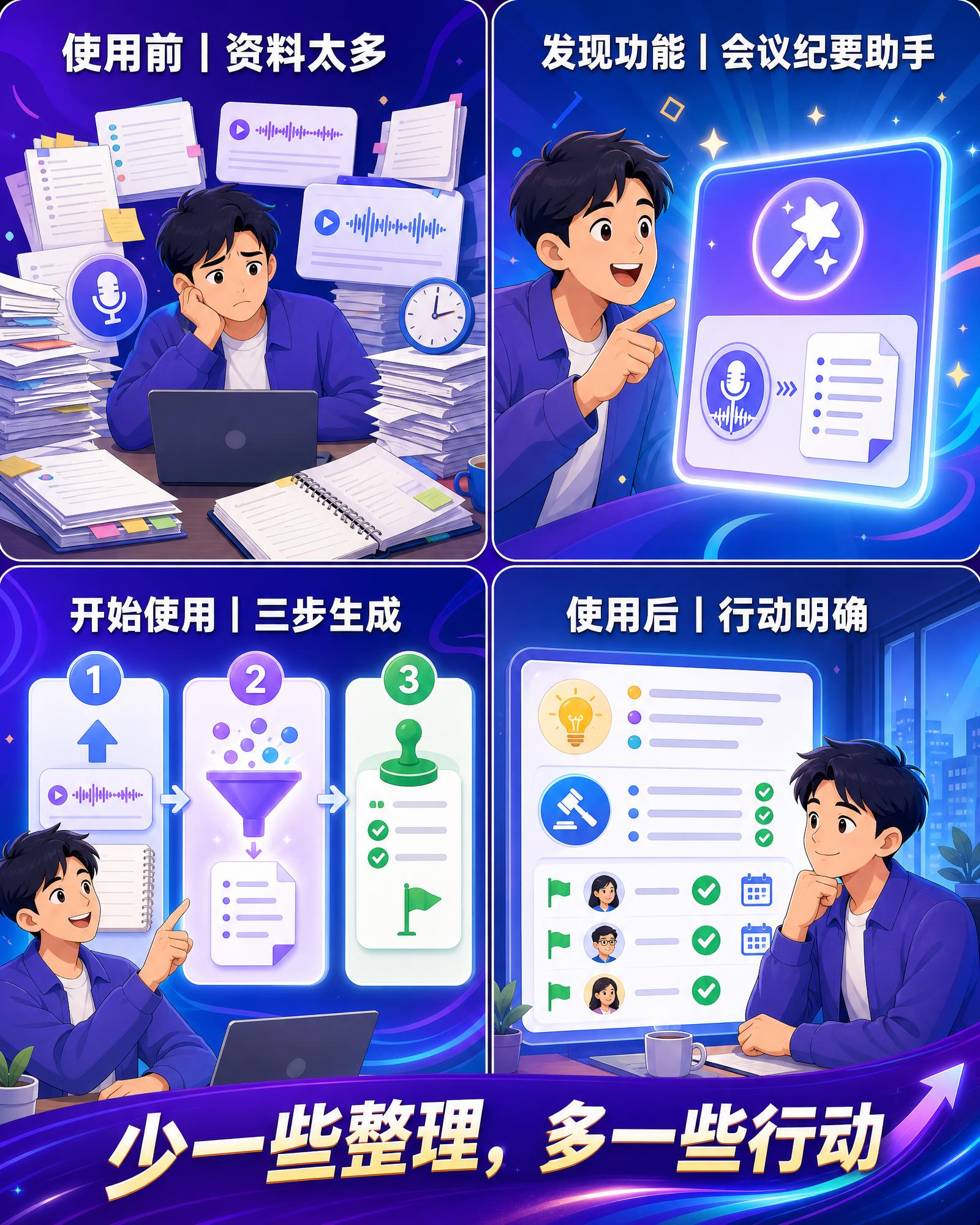 产品功能四格漫画