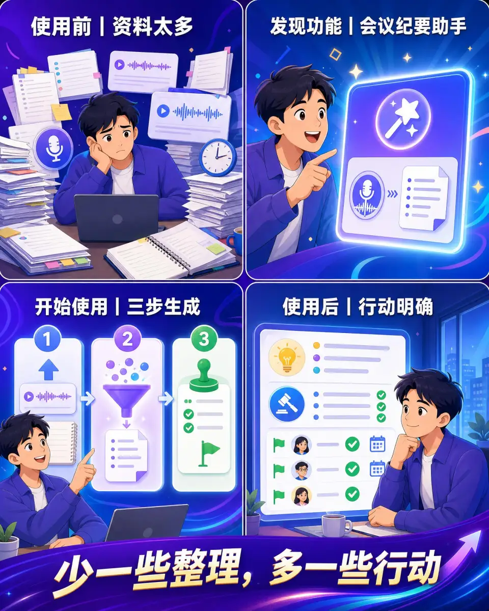 产品功能四格漫画