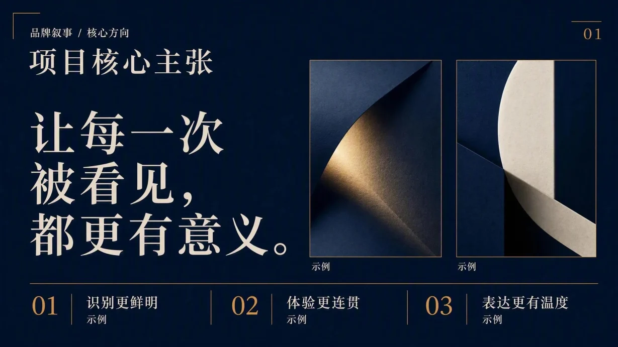 经典蓝色编辑风提案模板 代表性内页